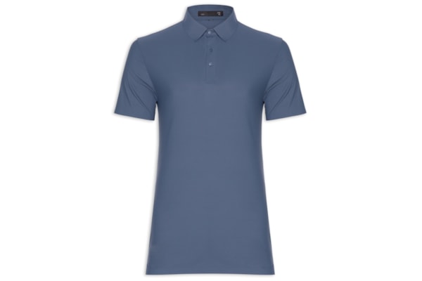 Polo Masculina Básica Color - Azul