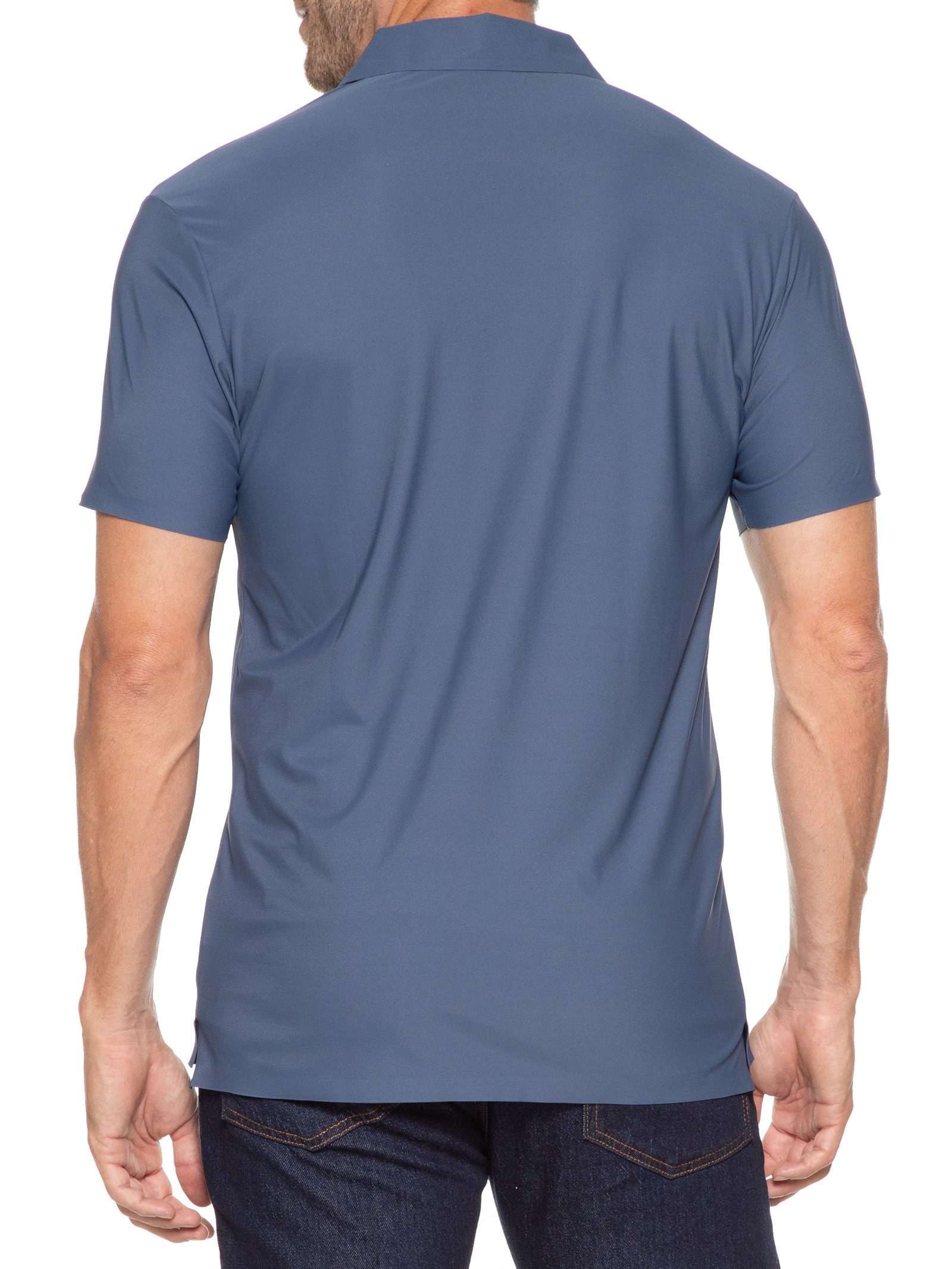 Polo Masculina Básica Color Azul '2 Essential