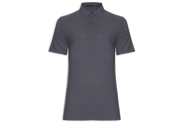 Polo Masculina Básica Color - Cinza