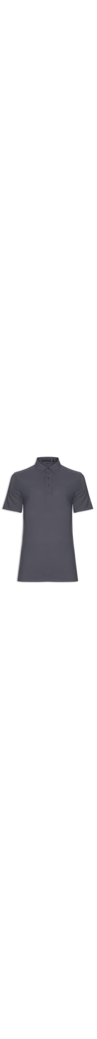 Polo Masculina Básica Color - Cinza