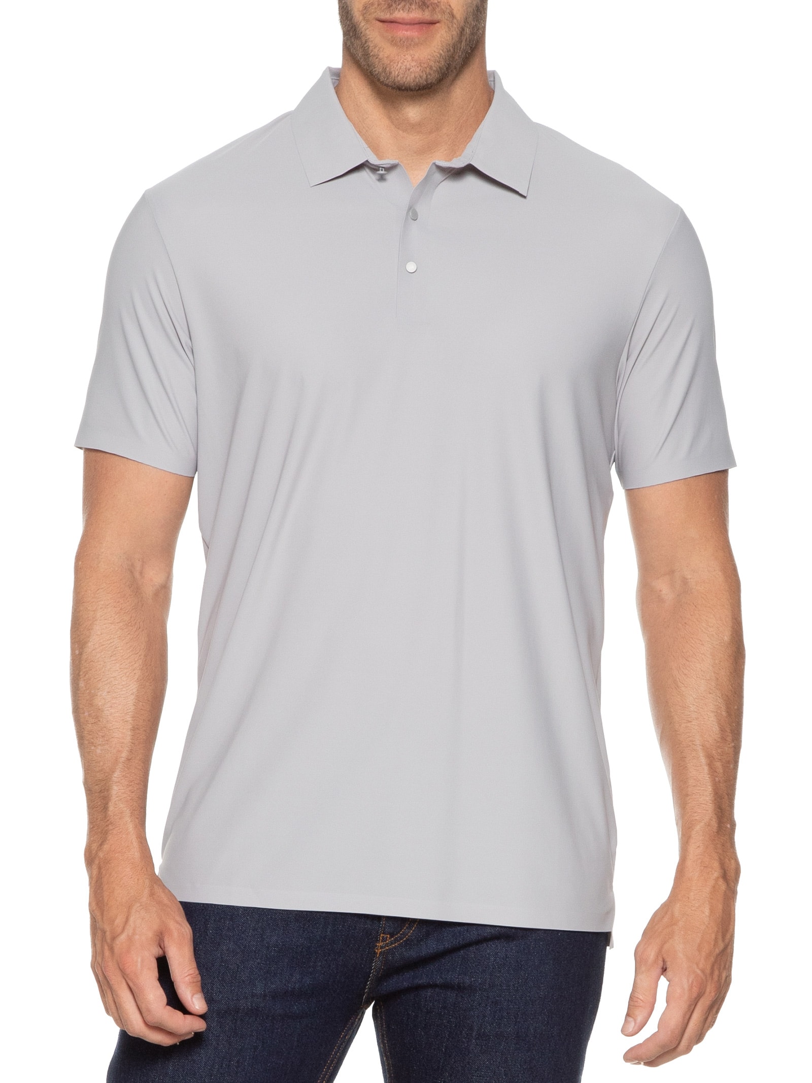 Polo Masculina Básica Color Cinza '2 Essential