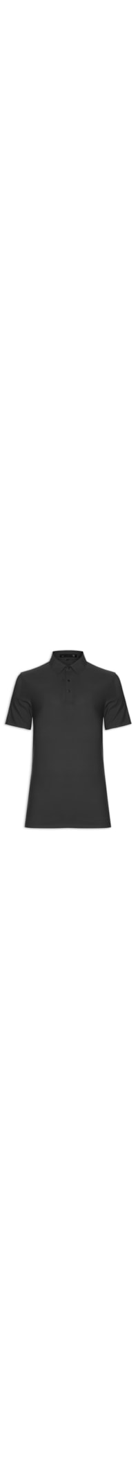 Polo Masculina Básica Color - Preto