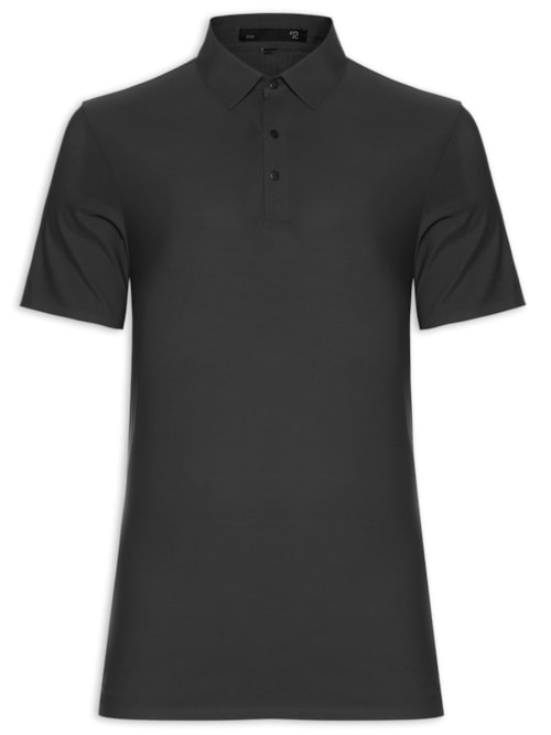 Polo Masculina Básica Color – Preto