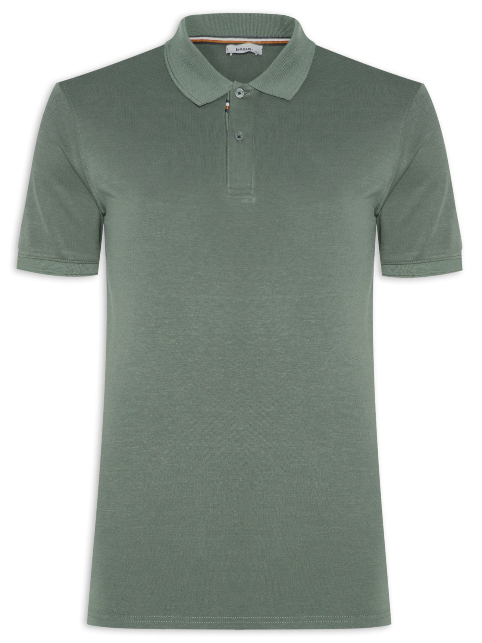 Polo Masculina Básica Color Verde Basiq Men