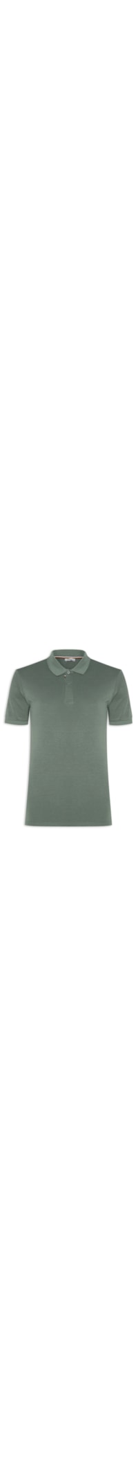 Polo Masculina Básica Color - Verde