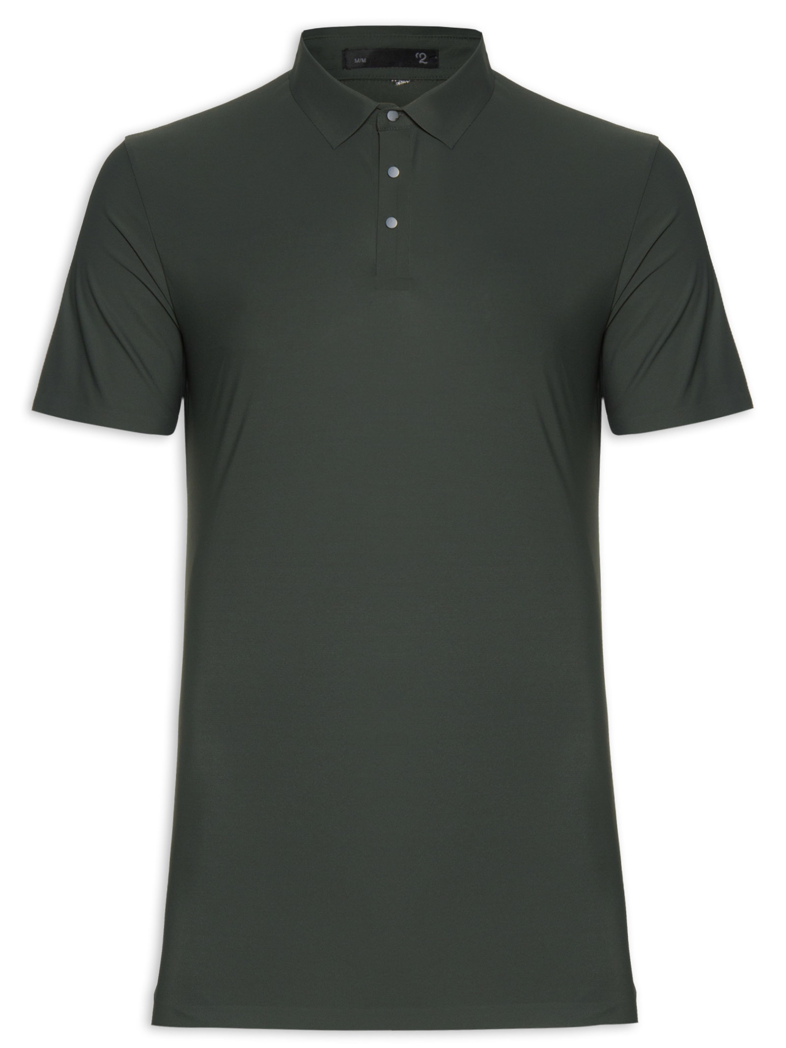 Polo Masculina Básica Color Verde '2 Essential