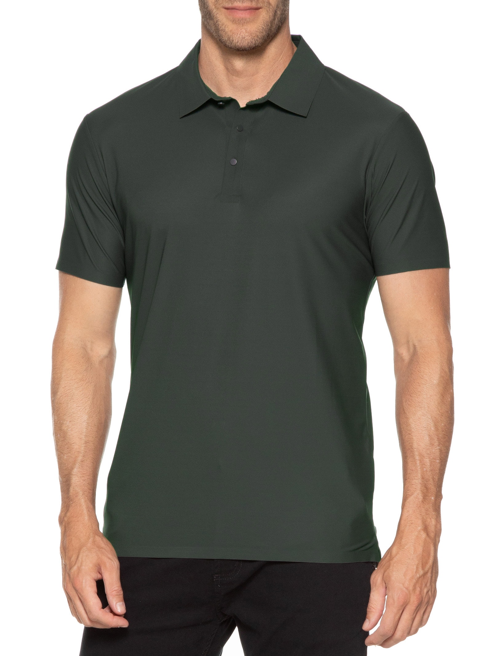 Polo Masculina Básica Color Verde '2 Essential