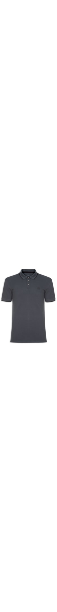 Polo Masculina Básica Com Friso - Verde