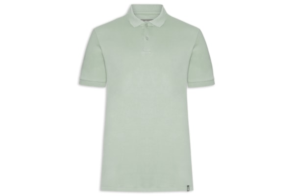 Polo Masculina Básica em Algodão Egípcio - Verde