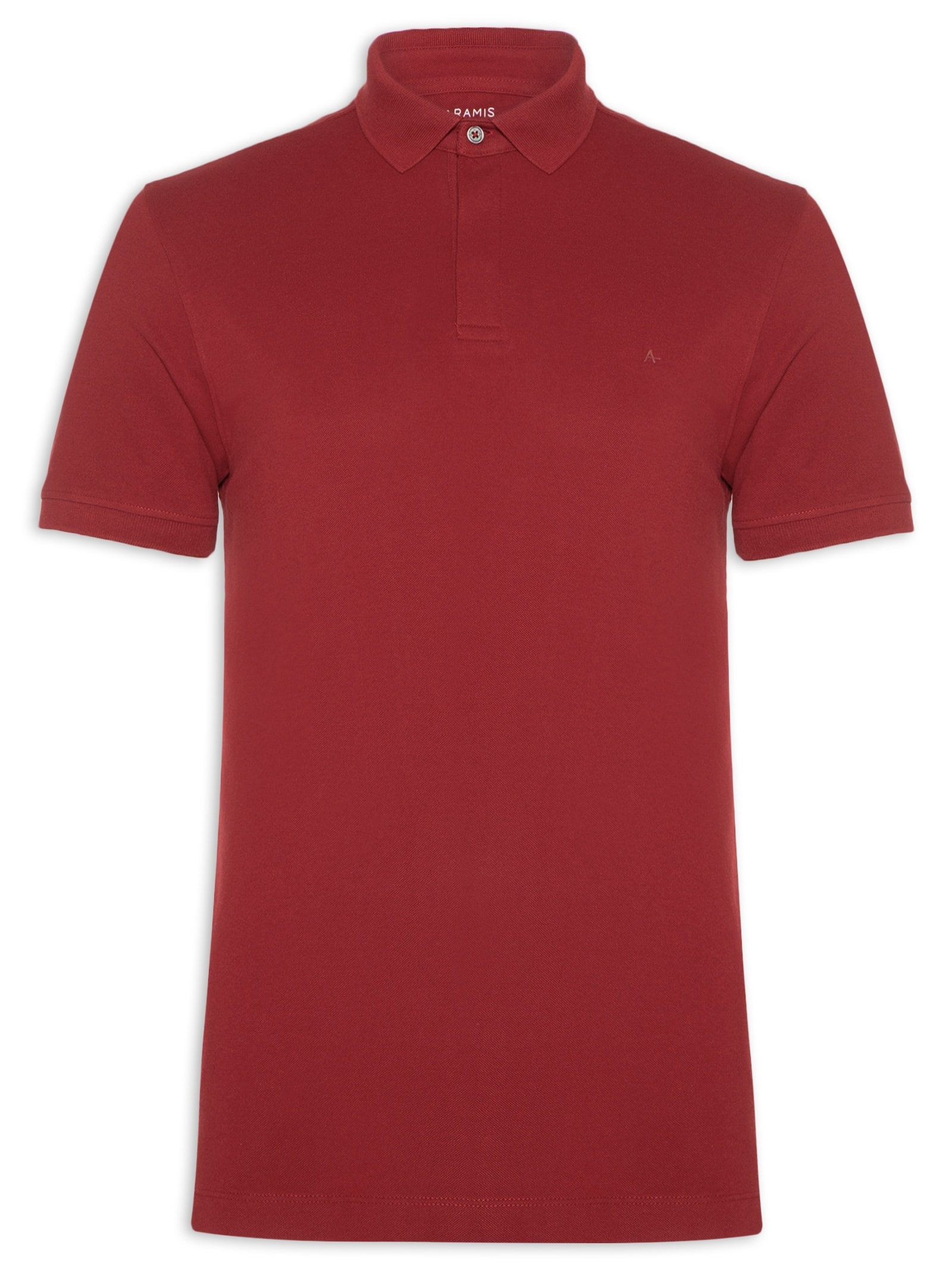 Polo Masculina Básica Em Piquet Colorfix Vermelho Aramis