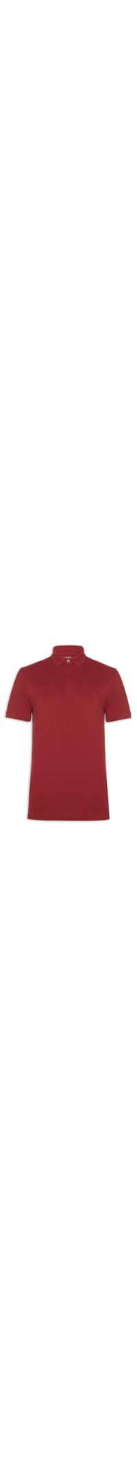 Polo Masculina Básica Em Piquet Colorfix - Vermelho