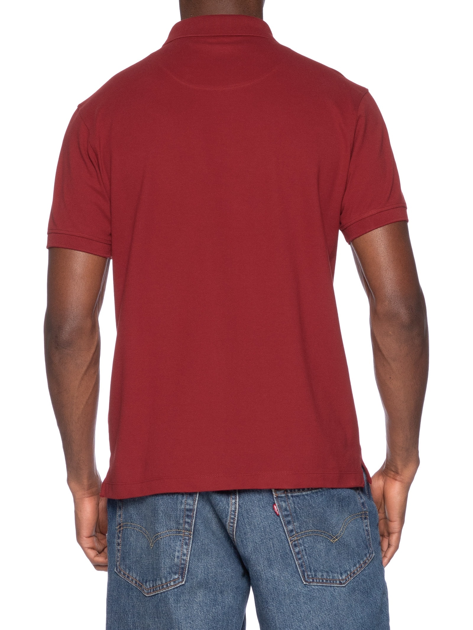 Polo Masculina Básica Em Piquet Colorfix Vermelho Aramis