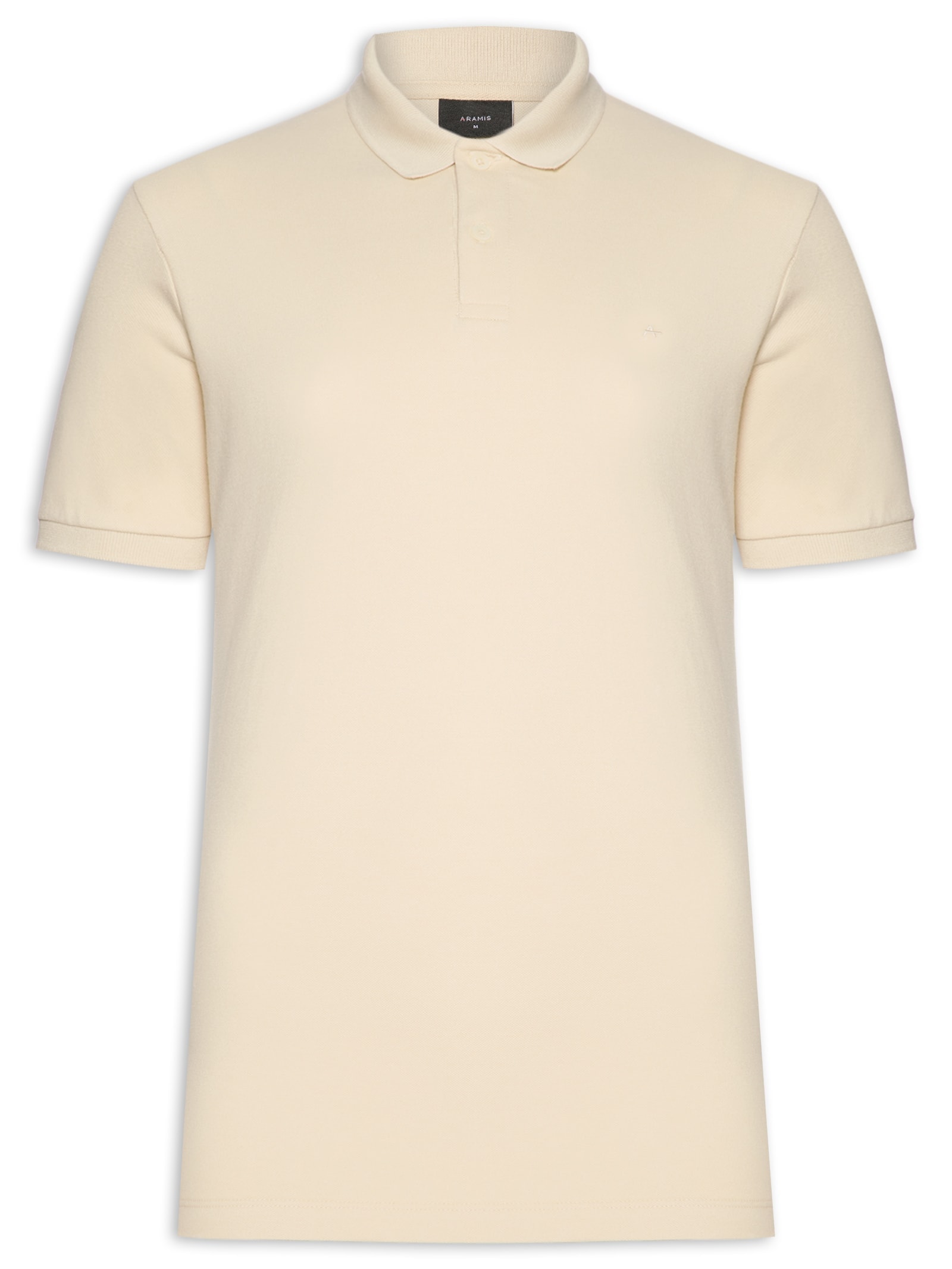Polo Masculina Básica Em Piquet Logo Surton Amarelo Aramis