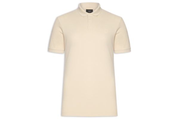 Polo Masculina Básica Em Piquet Logo Surton - Amarelo