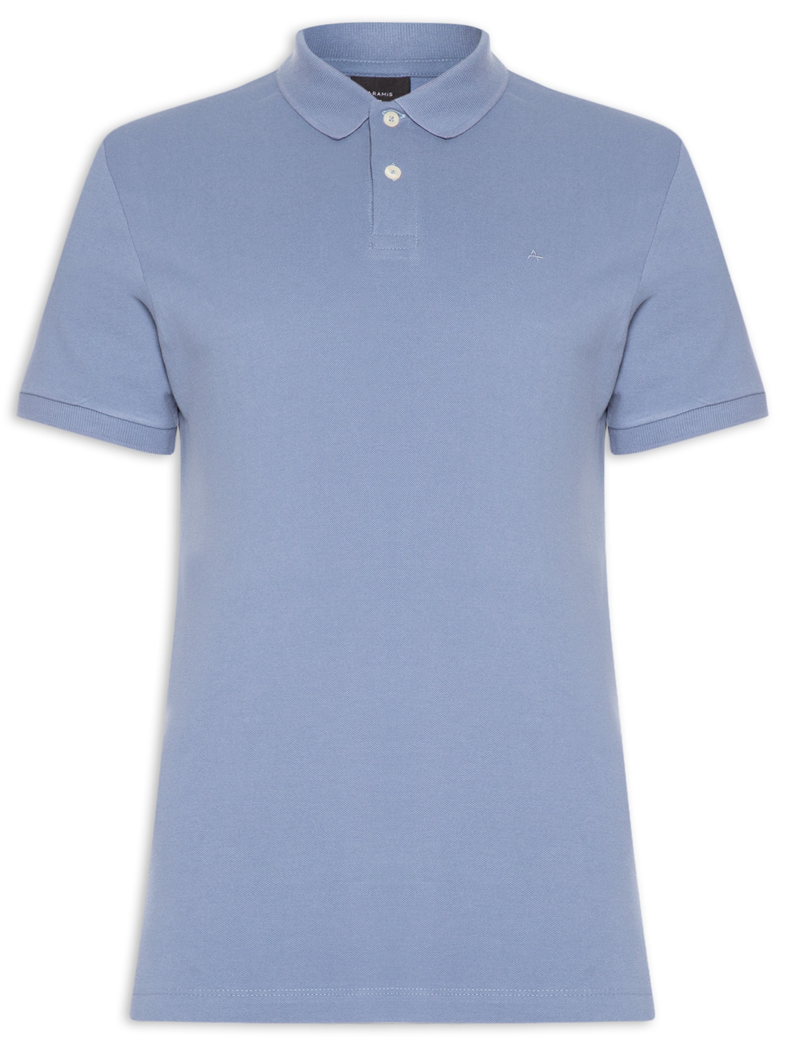 Polo Masculina Básica Em Piquet Logo Surton Azul Aramis