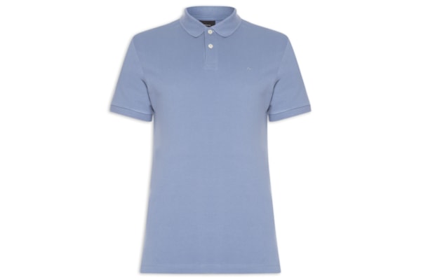Polo Masculina Básica Em Piquet Logo Surton - Azul