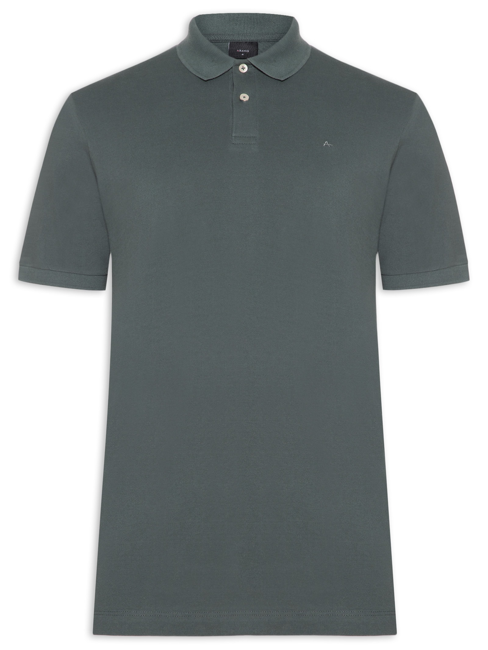 Polo Masculina Básica Em Piquet Logo Surton Verde Aramis