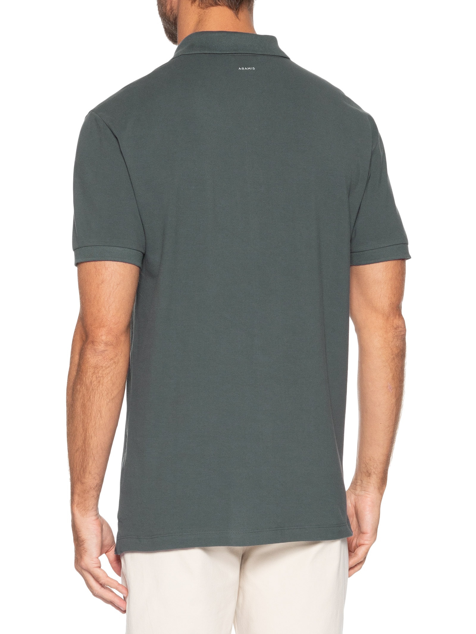 Polo Masculina Básica Em Piquet Logo Surton Verde Aramis