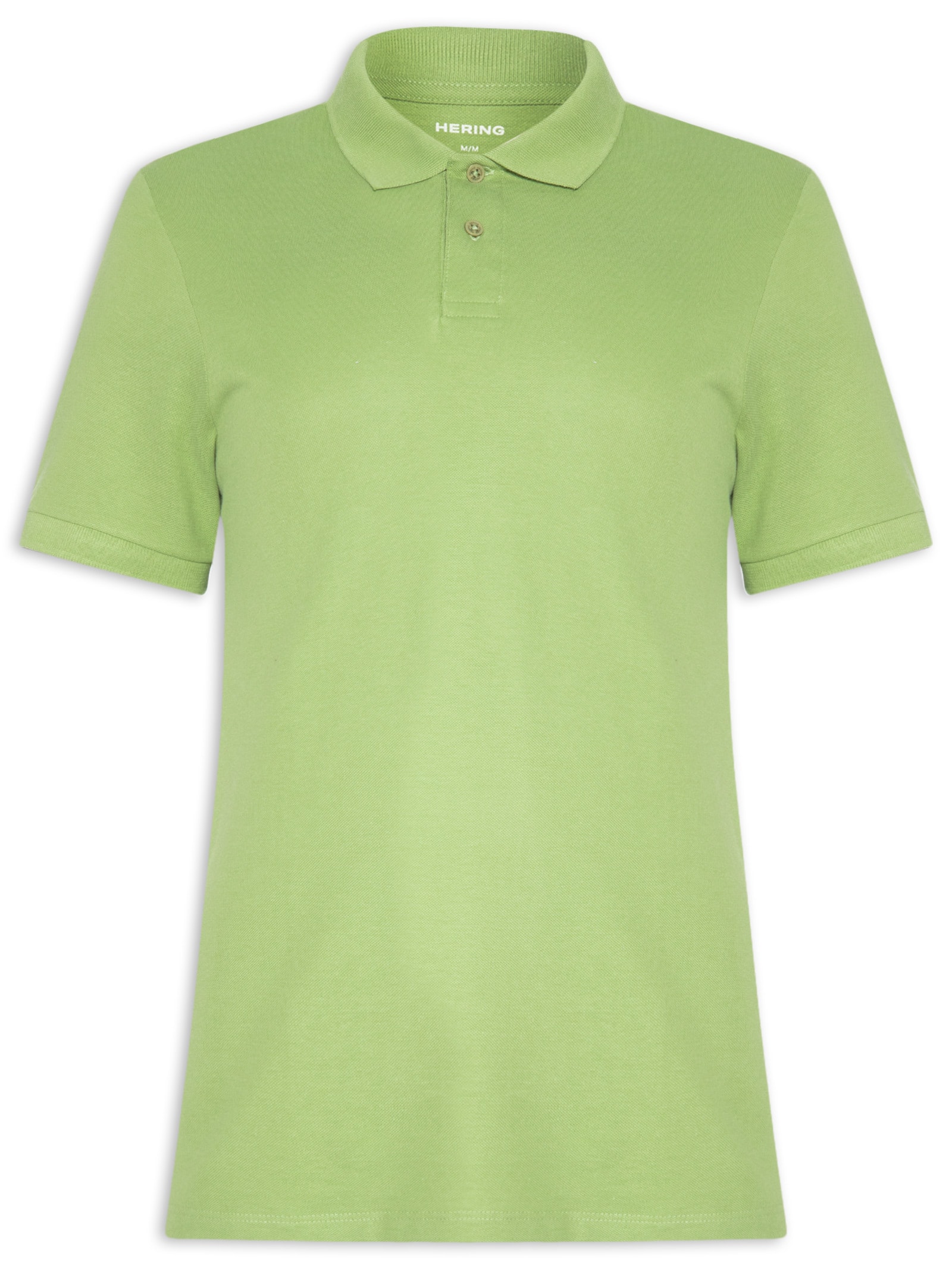 Polo Masculina Básica Em Piquet Verde Hering