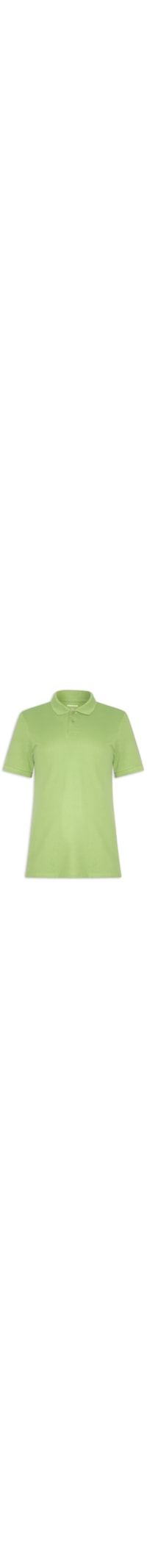 Polo Masculina Básica Em Piquet - Verde