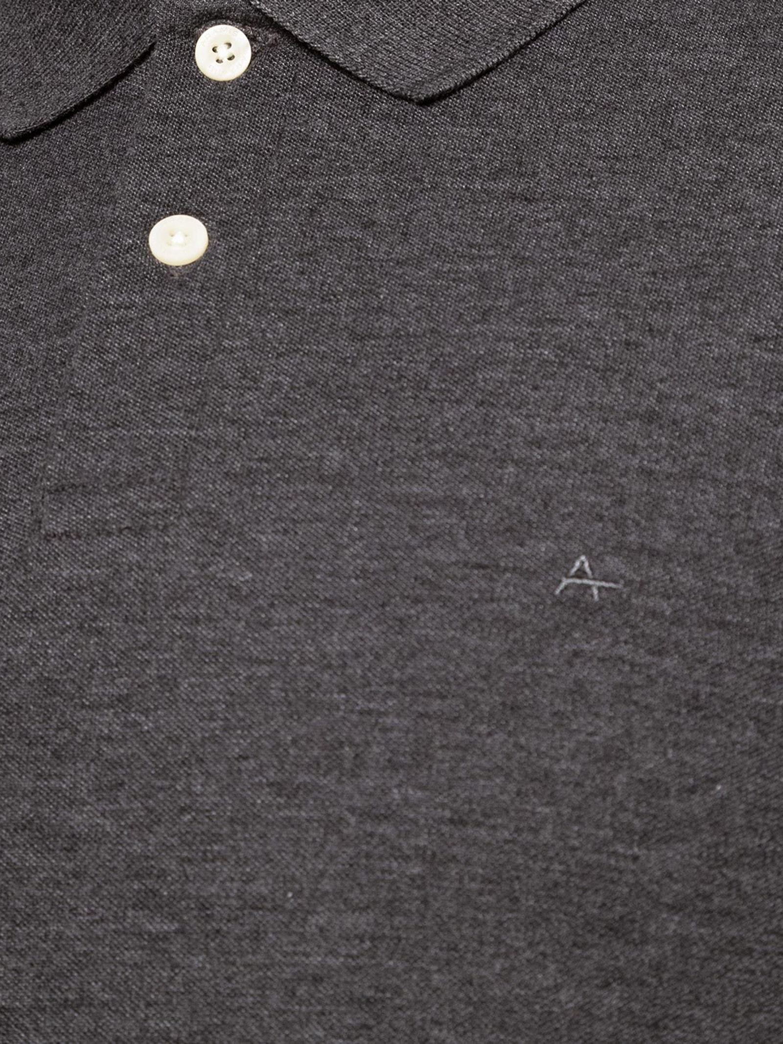 Polo Masculina Básica em Piquet – Cinza Aramis