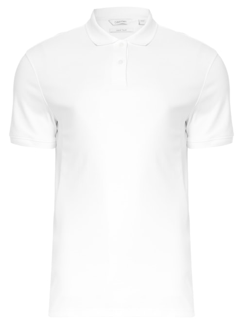 POLO MASCULINA BÁSICA INTERLOCK BORDADO – BRANCO