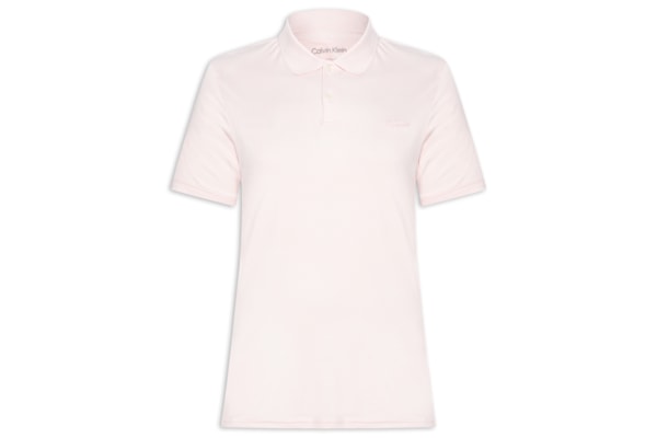 Polo Masculina Básica Interlock Liquid Touch - Rosa