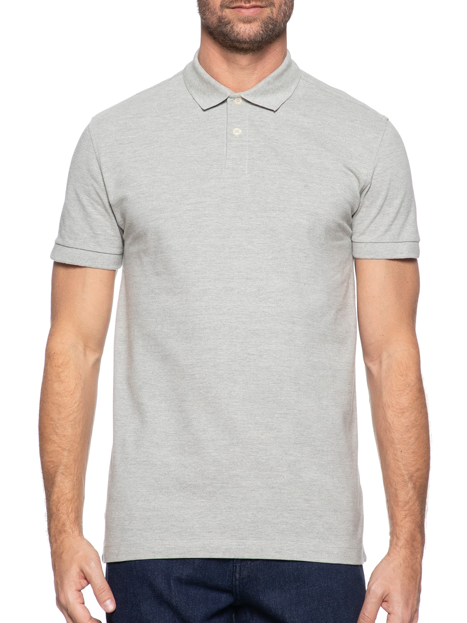 Polo Masculina Básica Piquet Amarelo  Aramis