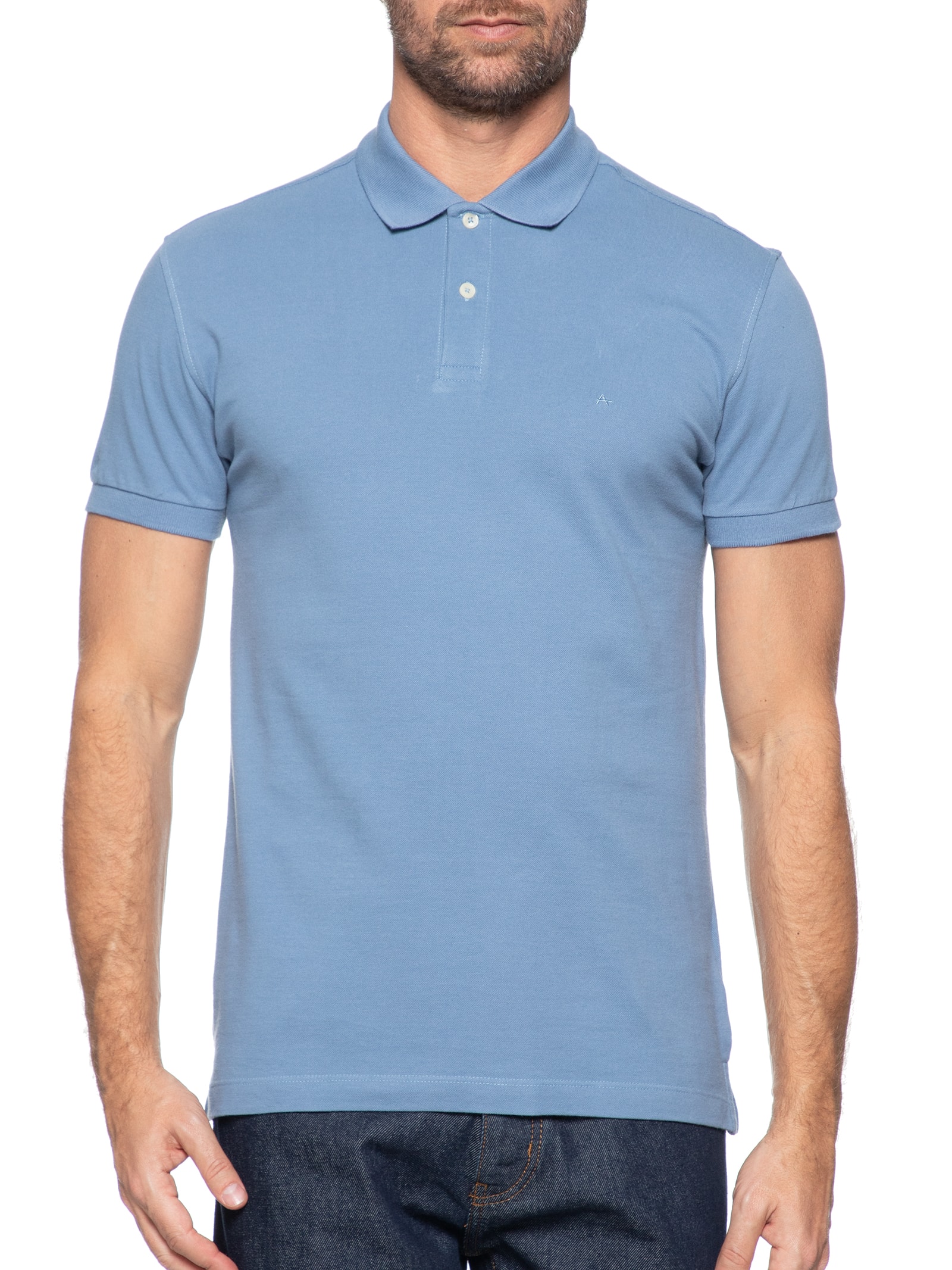 Polo Masculina Básica Piquet Amarelo  Aramis