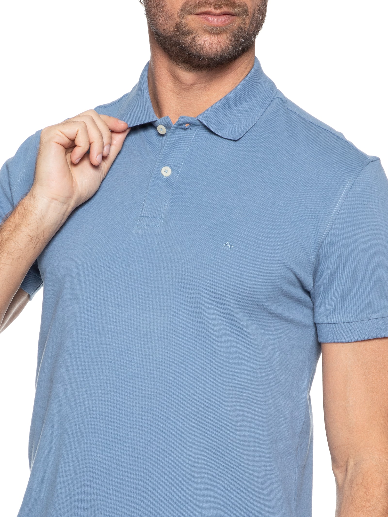 Polo Masculina Básica Piquet Amarelo  Aramis