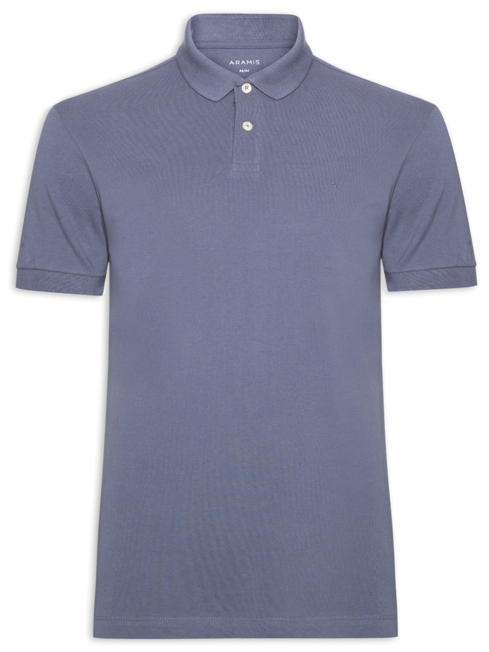 Polo Masculina Básica Piquet Azul Aramis