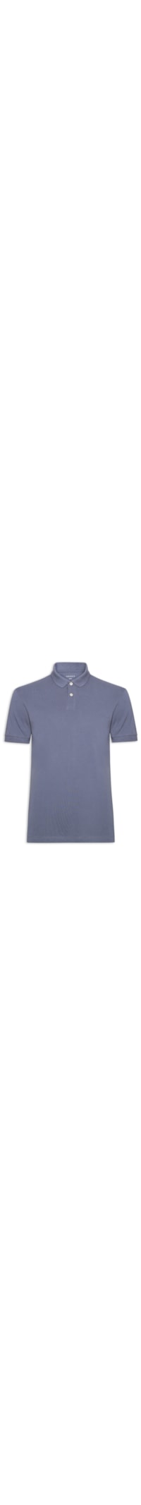 Polo Masculina Básica Piquet - Azul
