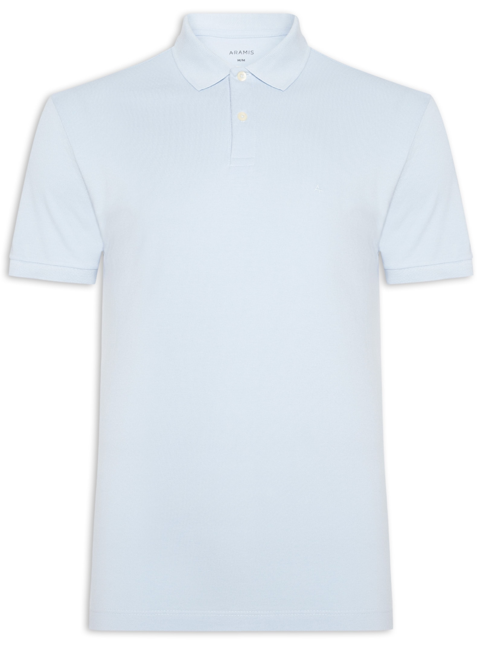 Polo Masculina Básica Piquet Azul Aramis