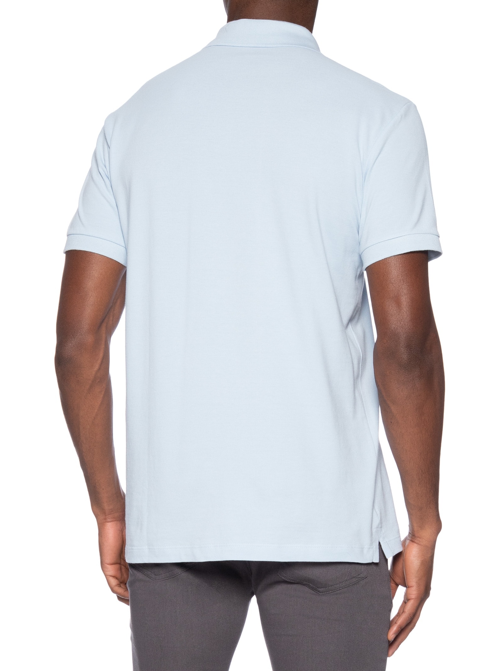 Polo Masculina Básica Piquet Azul Aramis