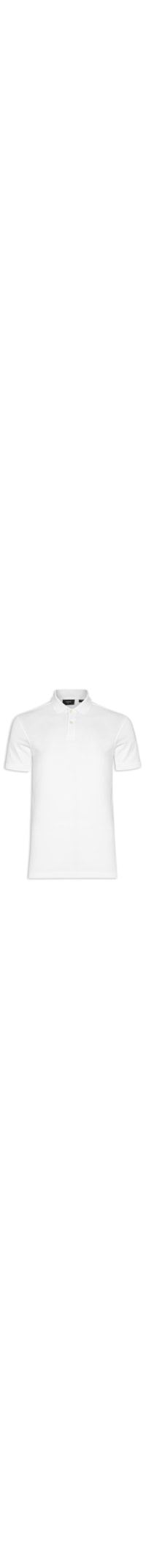 Polo Masculina Básica Piquet - Branco