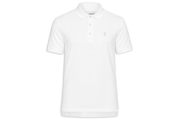 Polo Masculina Básica Piquet - Branco