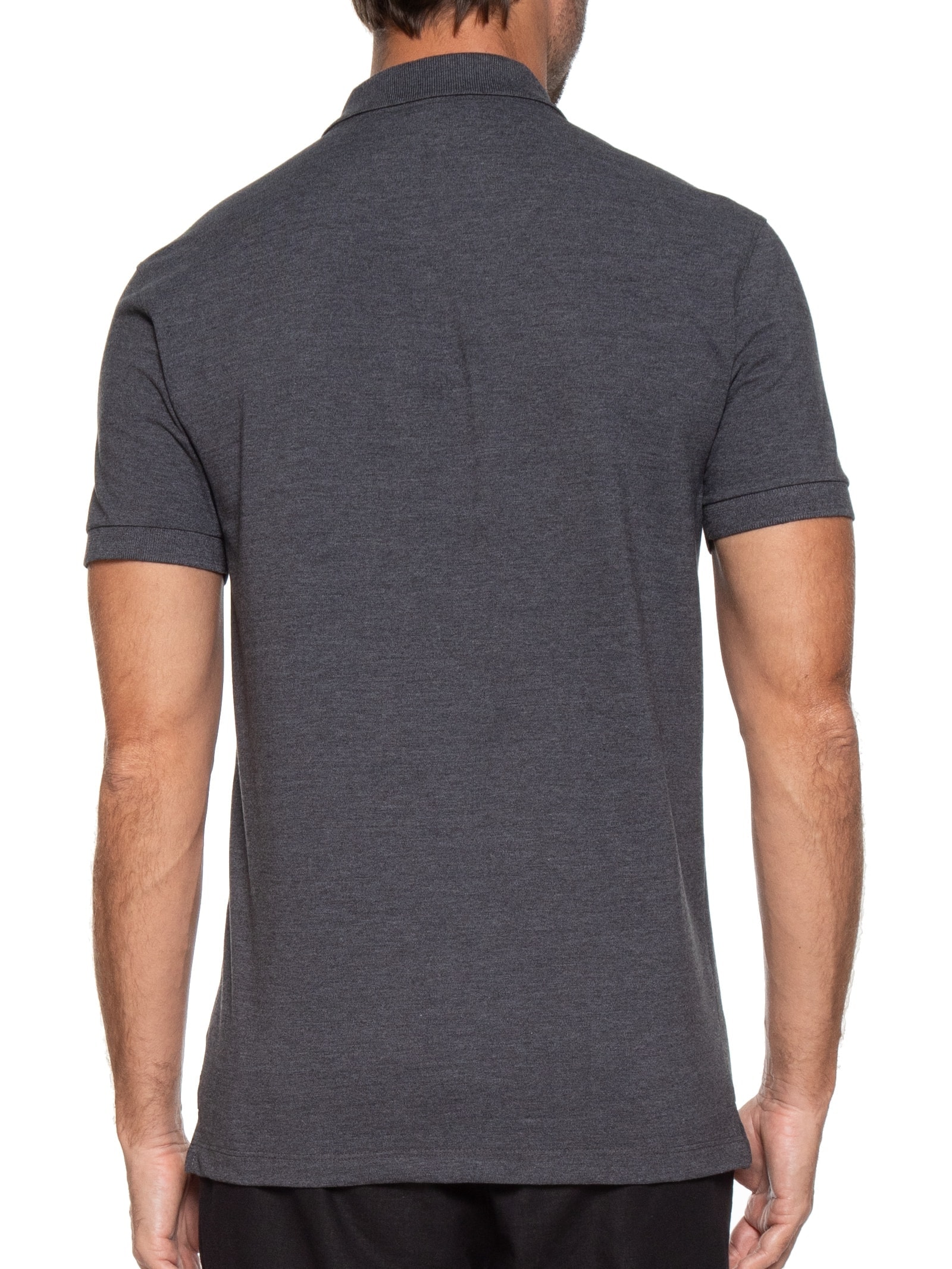 Polo Masculina Básica Piquet Cinza  Aramis