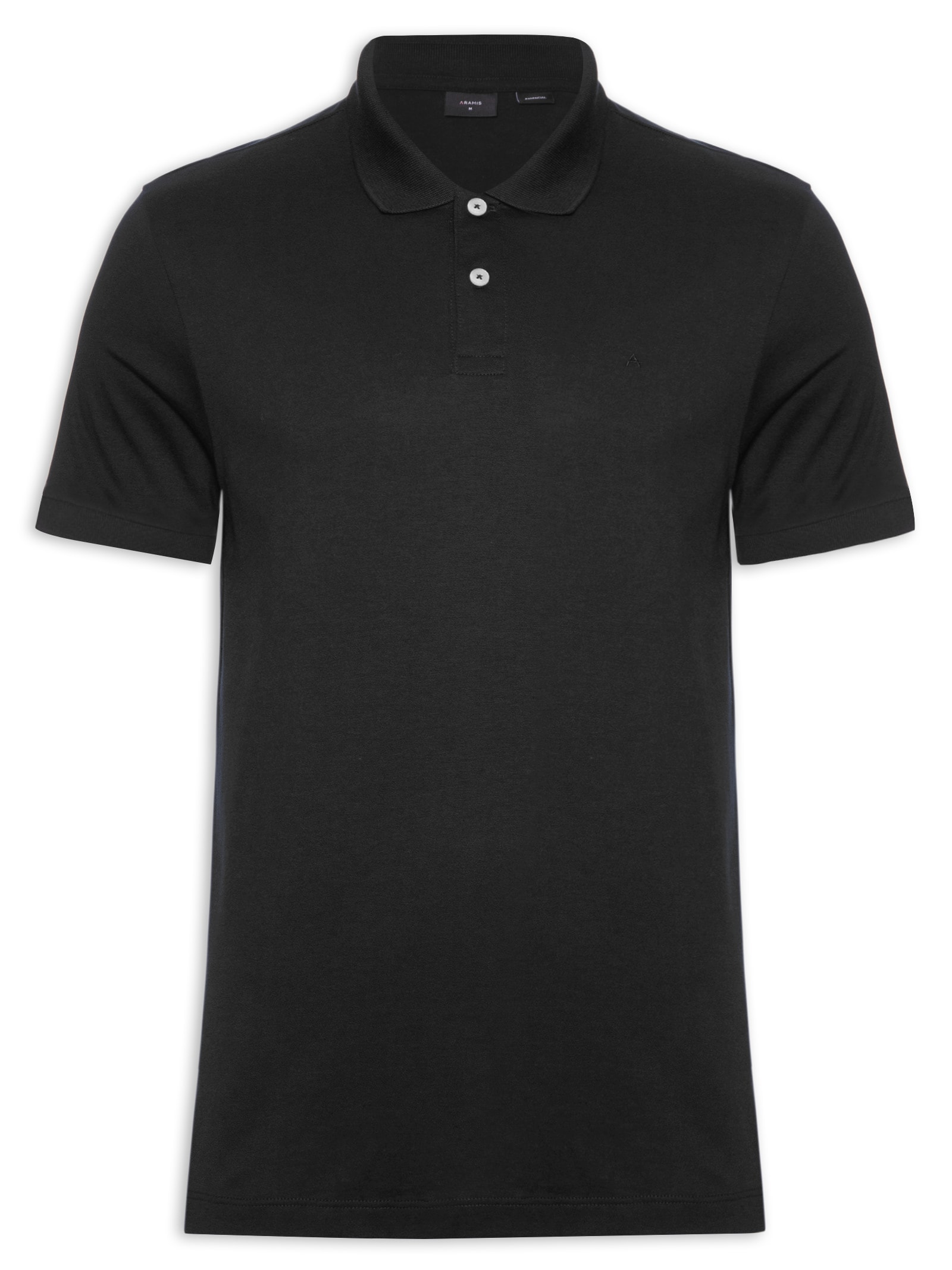 Polo Masculina Básica Piquet Preto Aramis