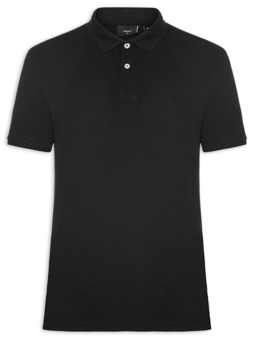 Polo Masculina Básica Piquet – Preto