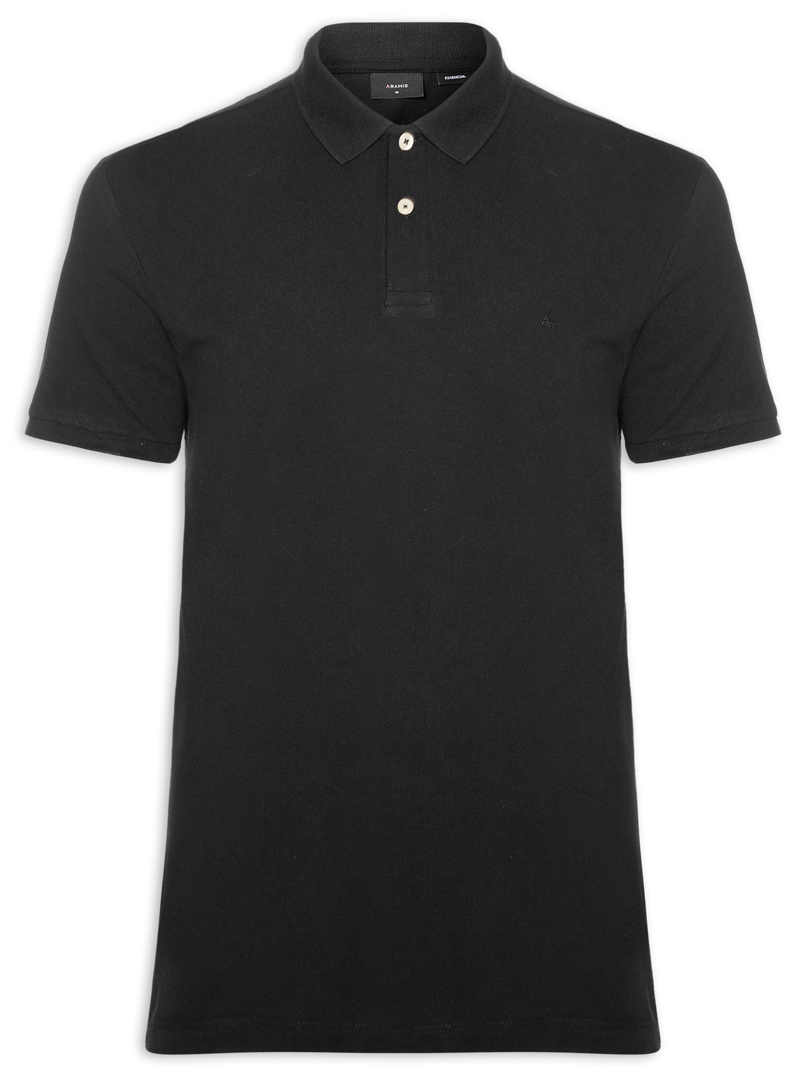 Polo Masculina Básica Piquet Preto Aramis