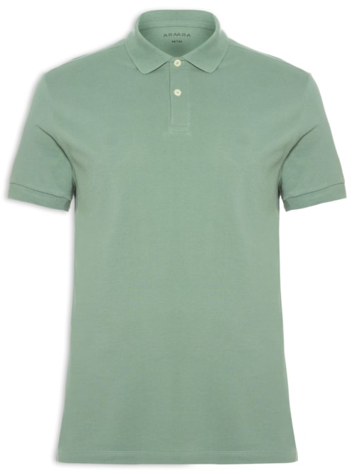 Polo Masculina Básica Piquet – Verde