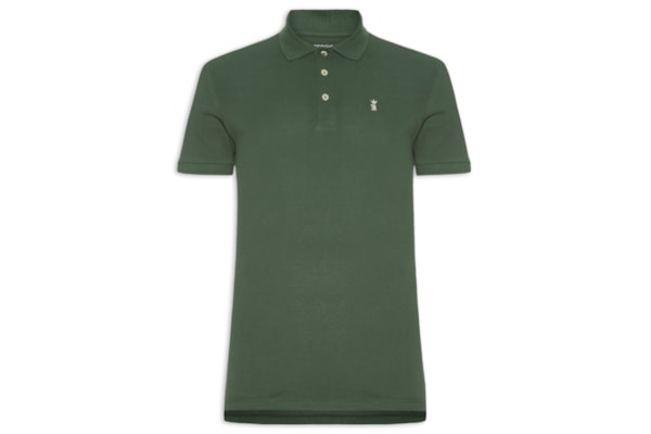 Polo Masculina Básica Piquet - Verde