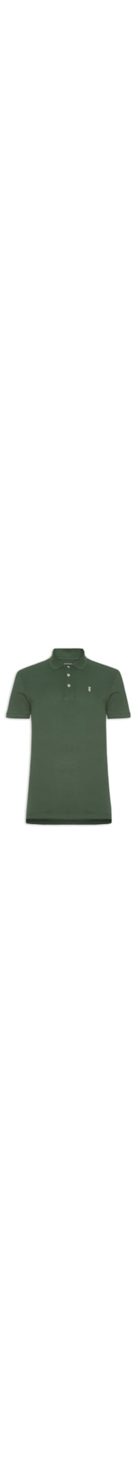 Polo Masculina Básica Piquet - Verde