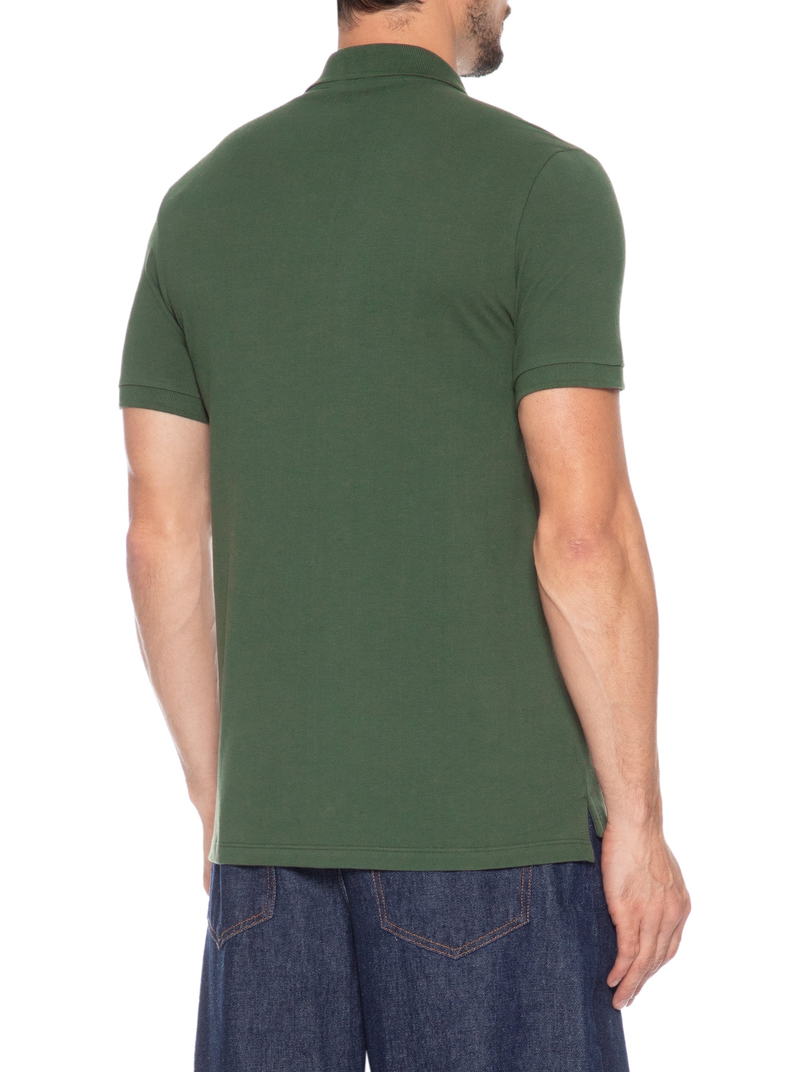 Polo Masculina Básica Piquet Verde Sergio K