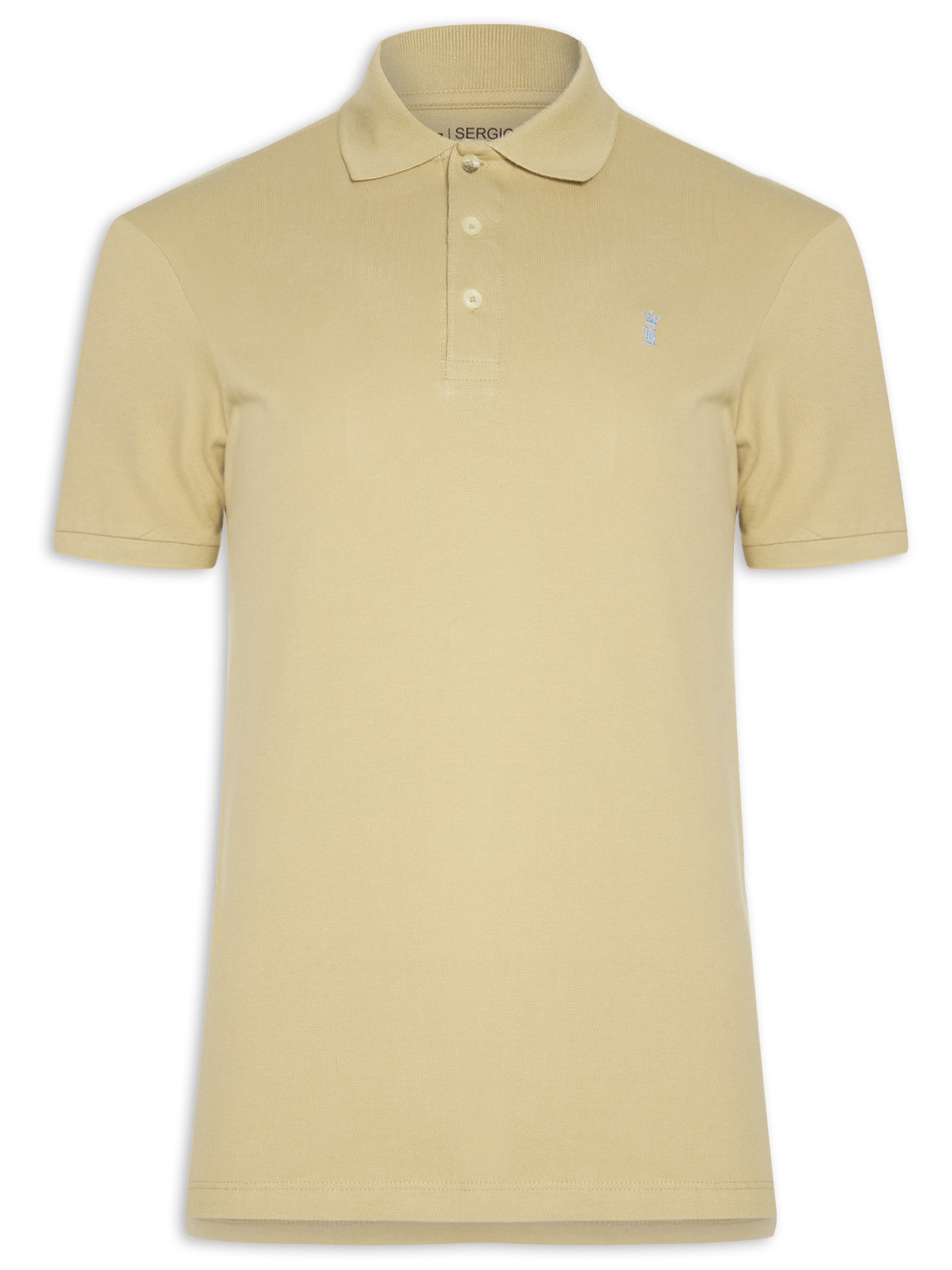 Polo Masculina Básica Piquet – Bege Sergio K