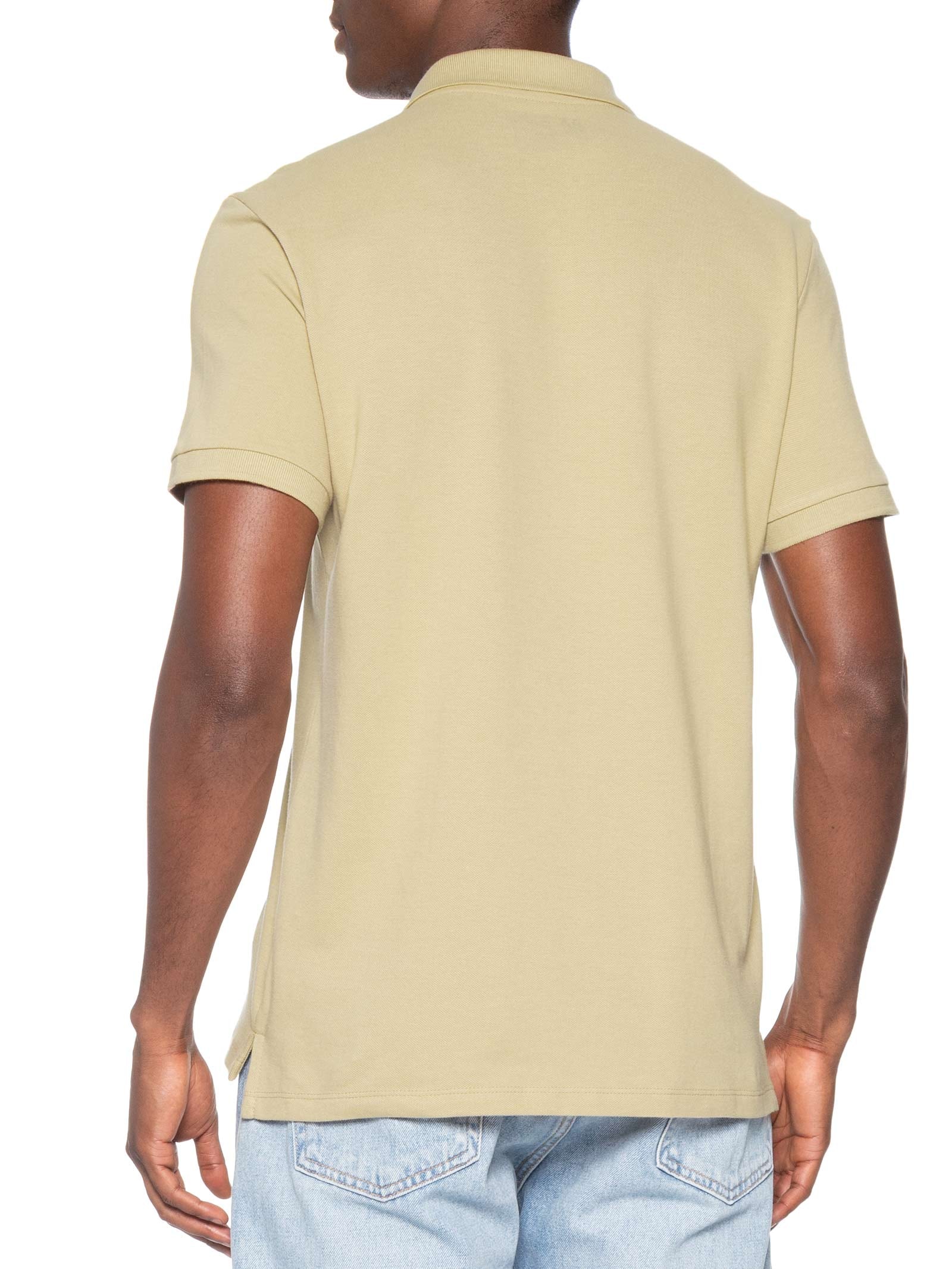 Polo Masculina Básica Piquet – Bege Sergio K