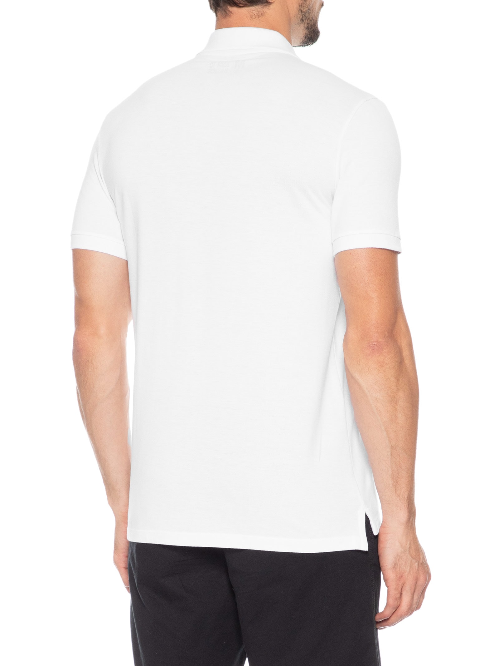 Polo Masculina Básica Piquet – Branco Sergio K