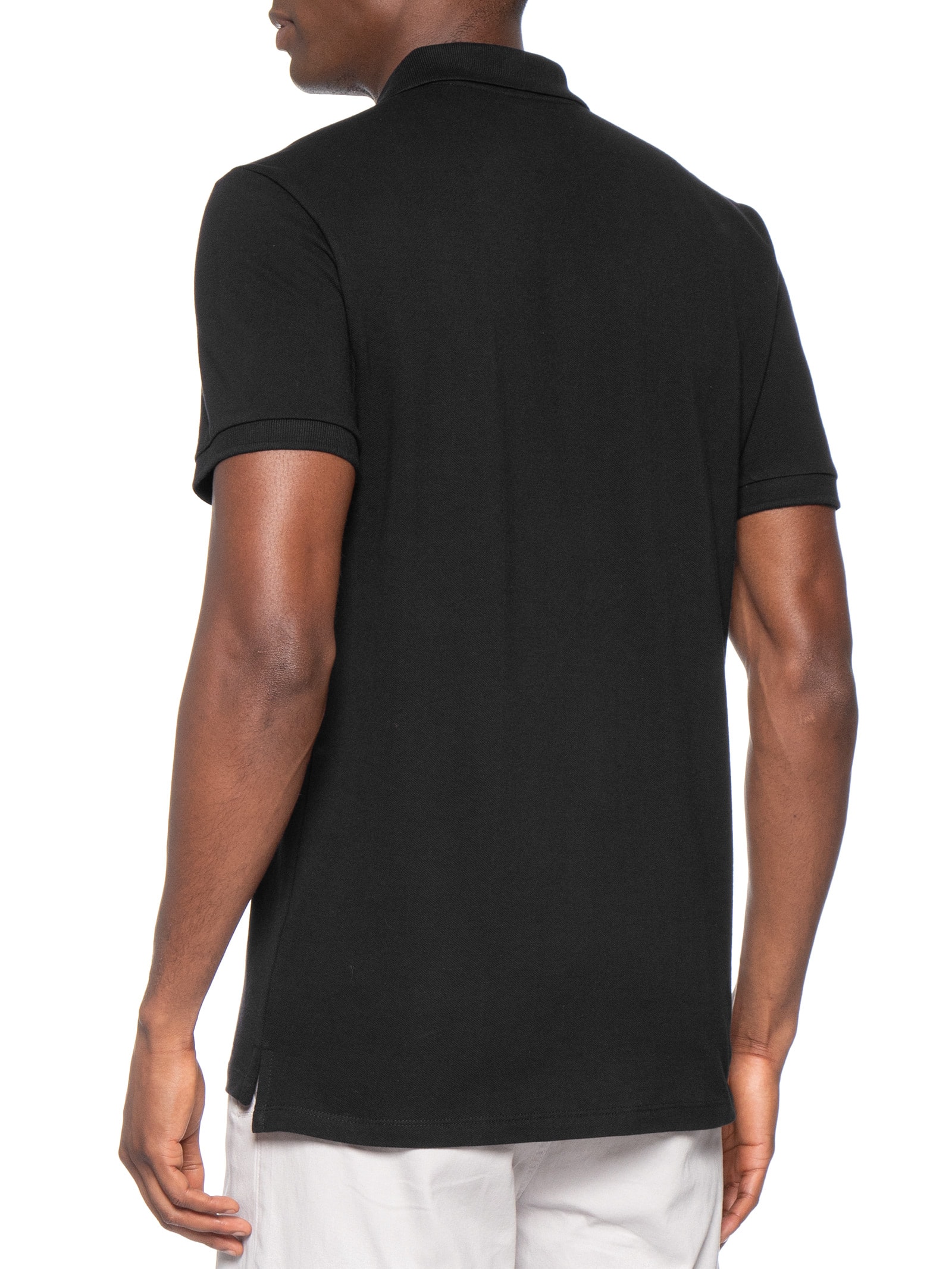 Polo Masculina Básica Piquet – Preto Sergio K
