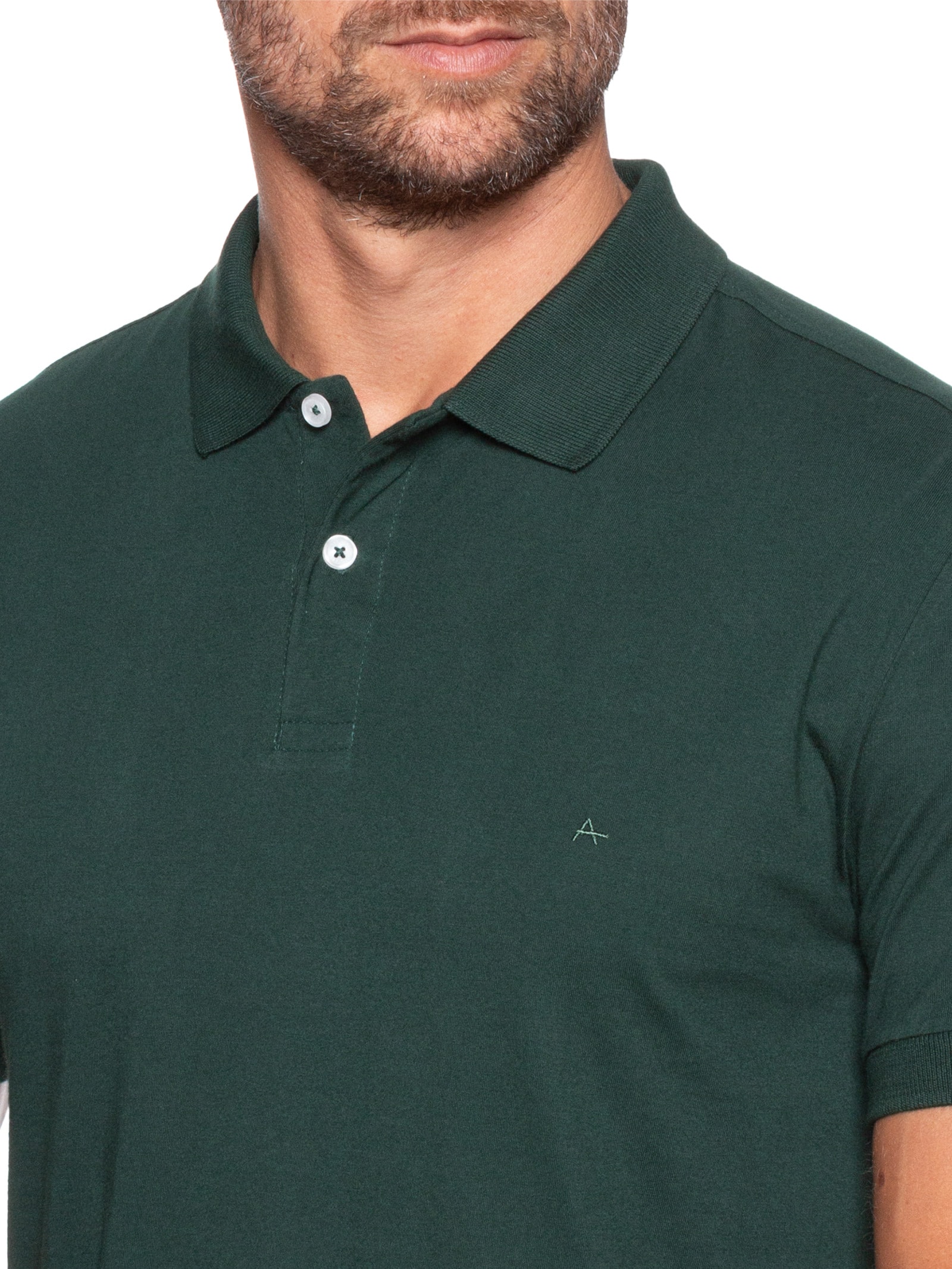 Polo Masculina Básica Regular Fit em 1/2 Malha Lisa Vinho  Aramis