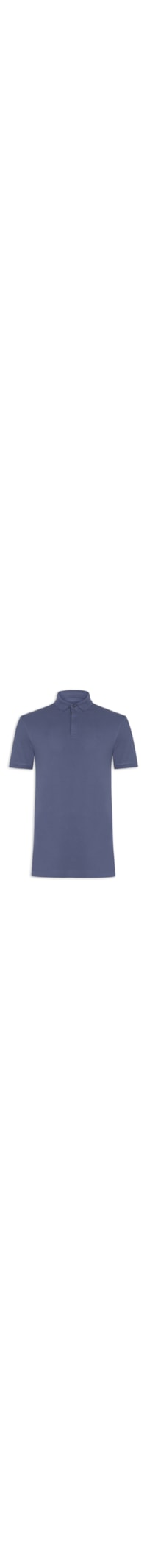 Polo Masculina Básica Regular Fit em Piquet Colorfix - Azul